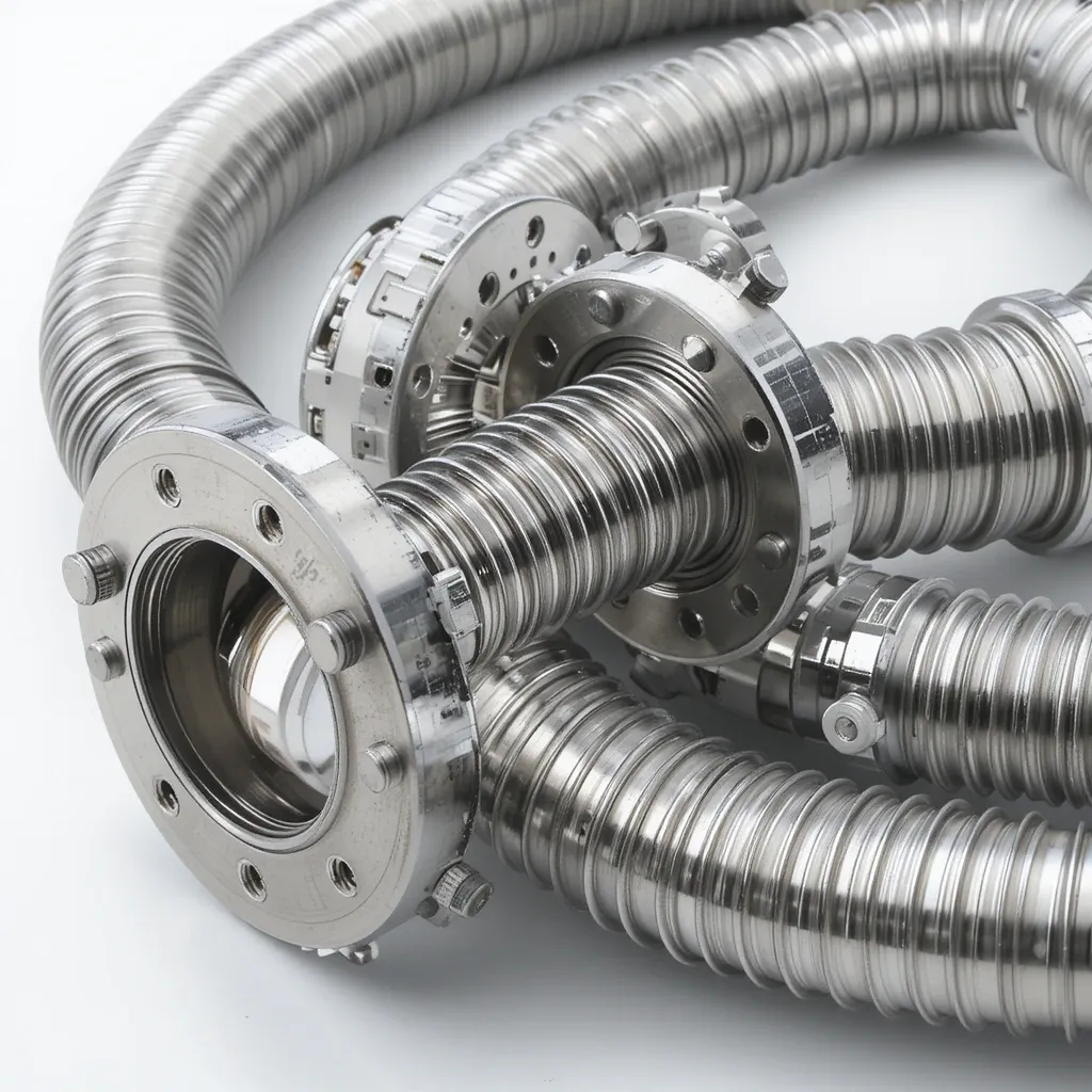 Tubo Flexível Inox Flangeado